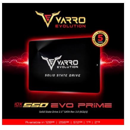 Ssd varro evolution evo prime 128gb 2.5&quot; sata III 3.0 6Gbps for laptop pc enclosure ve1000zst - solid state drive 2.5 inch 128g sata3