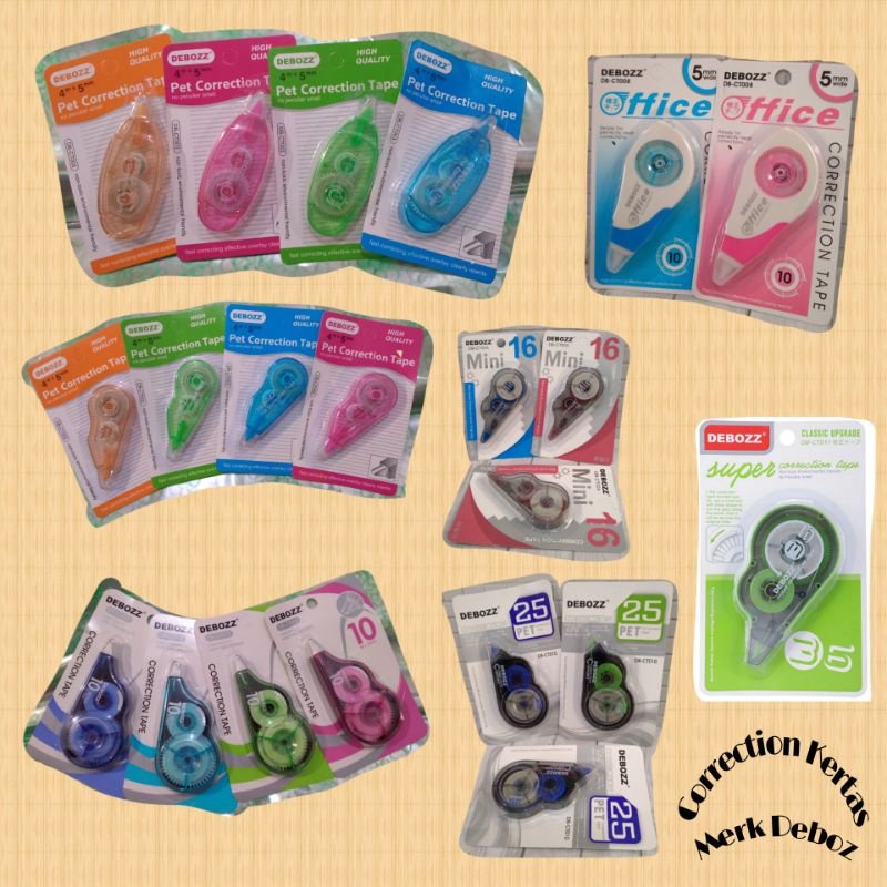 

Correction / Tipex Kertas Debozz