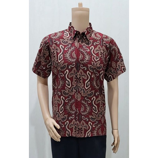 BATIK COUPLE SARIMBIT KELUARGA KEKINIAN TERBARU SERAGAM DRESS KEMEJA TERBARU KONDANGAN DIVANIA DAUN MERAH JUMBO XXXL BIG SIZE