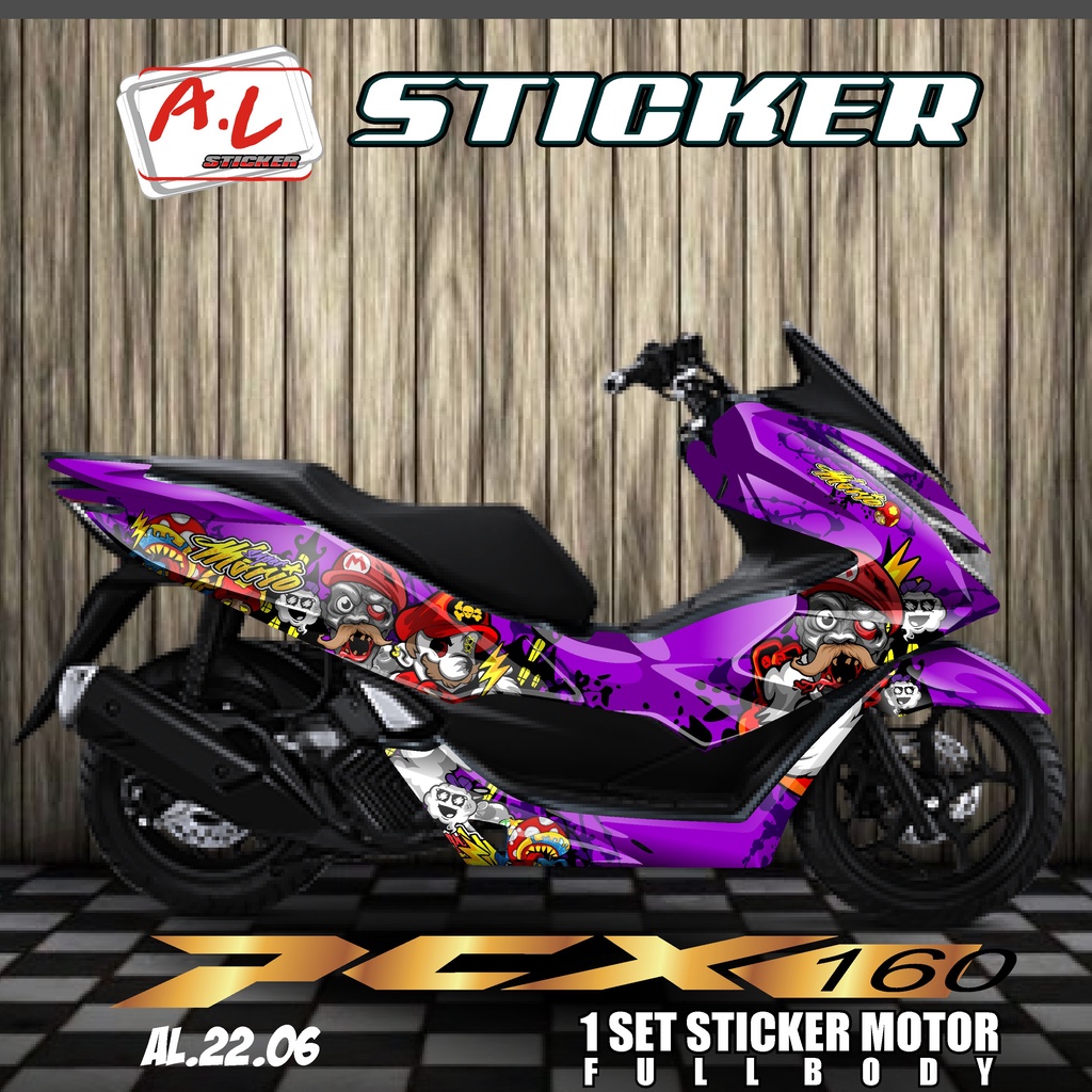 COD Decal DECAL Sticker PCX 160 2021 Fullbody - Dekal All New PCX160 DESAIN one piece TERBARU TERKEC