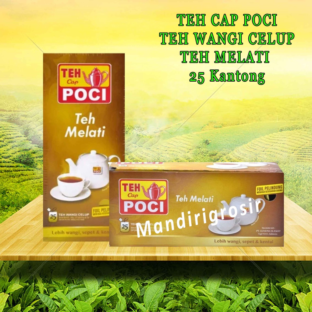 

Teh Wangi celup * Teh Celup Cap Poci * Teh Melati * Tea Bag 50g 25 Kantong