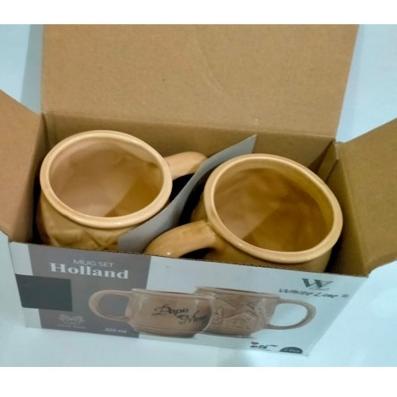 Terpercaya Mug Couple Keramik Gelas Cangkir Papa Mama HOLLAND (1 Set 2 biji)
