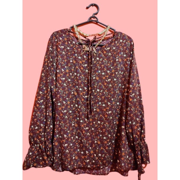 kemeja vintage, blouse vintage, korean blouse, retro blouse