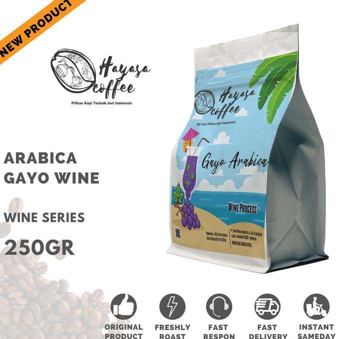 

Sale 250gr - Arabica Gayo Wine (Wine Series Hayasa Coffee) /KOPI RUBE/KOPI KAPAL API/KOPI SLB/KOPI BUBUK/KOPI GOOD DAY