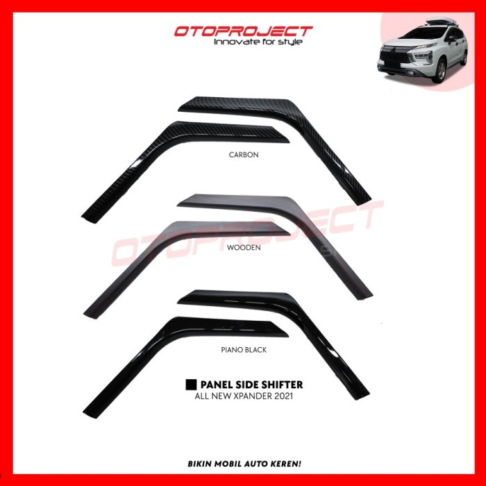 Panel Cover Side Shifter Mobil All New Xpander Cross 2022 Otoproject - BLACK PIANO