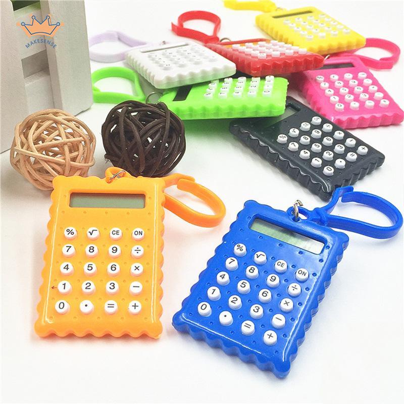 

Kartun Korea Candy Kalkulator Mini Pelajar Kalkulator Portabel Ujian Gantungan Kunci Komputer brick design colourfull warna warni MK