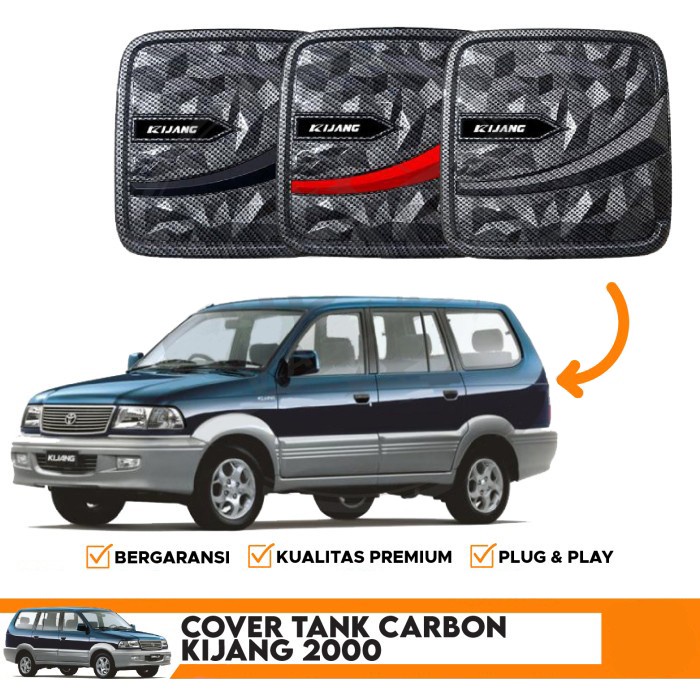 Tank Cover  Mobil Sporty Kijang 2000 Carbon