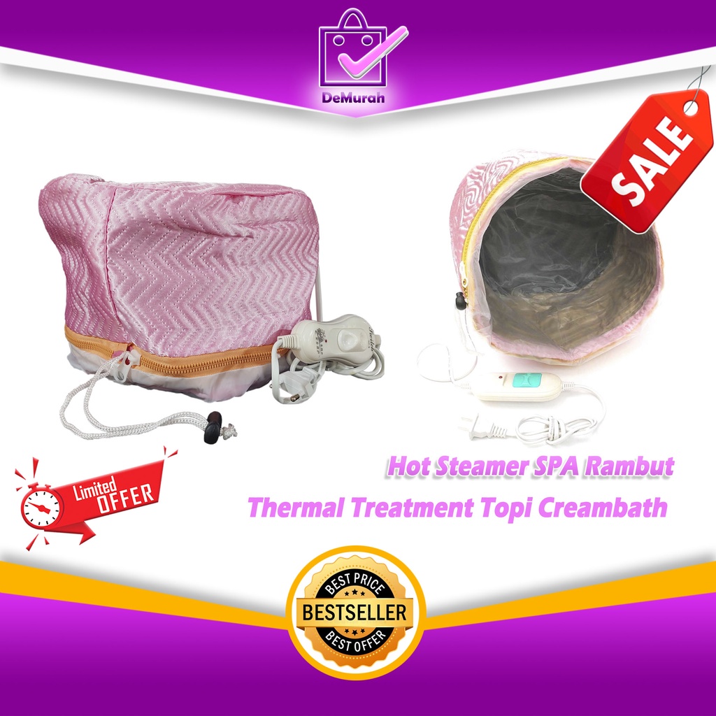 Hot Steamer SPA Rambut Thermal Treatment Topi Creambath 0850