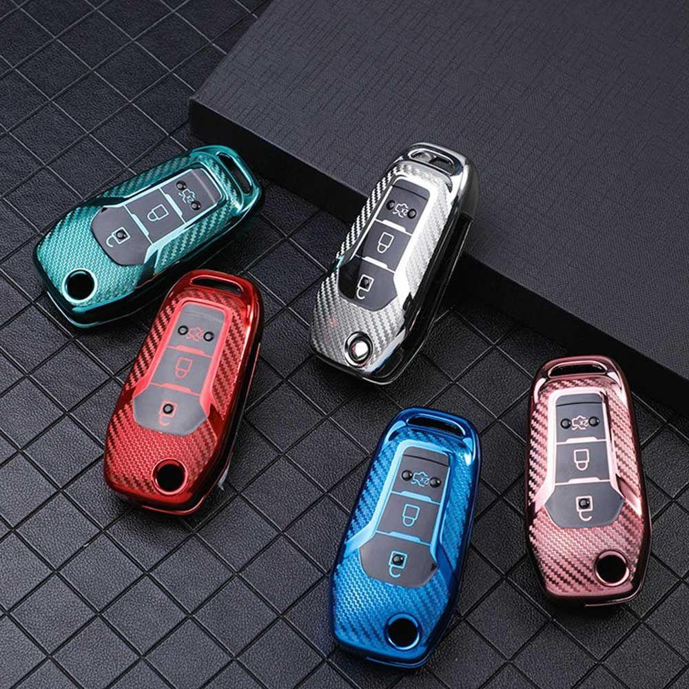 Top Remote Key Case Soft TPU Pelindung Kulit Key Fob Cover