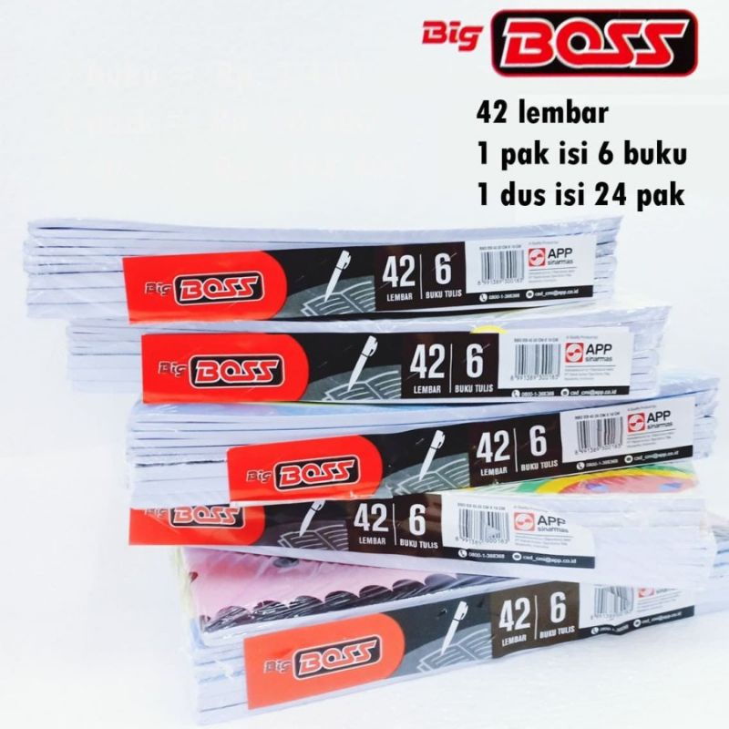 

[PCS] BUKU TULIS BIG BOSS BOXY 42 LEMBAR OROGINAL / BUKU TULIS BIG BOSS 42 LEMBAR
