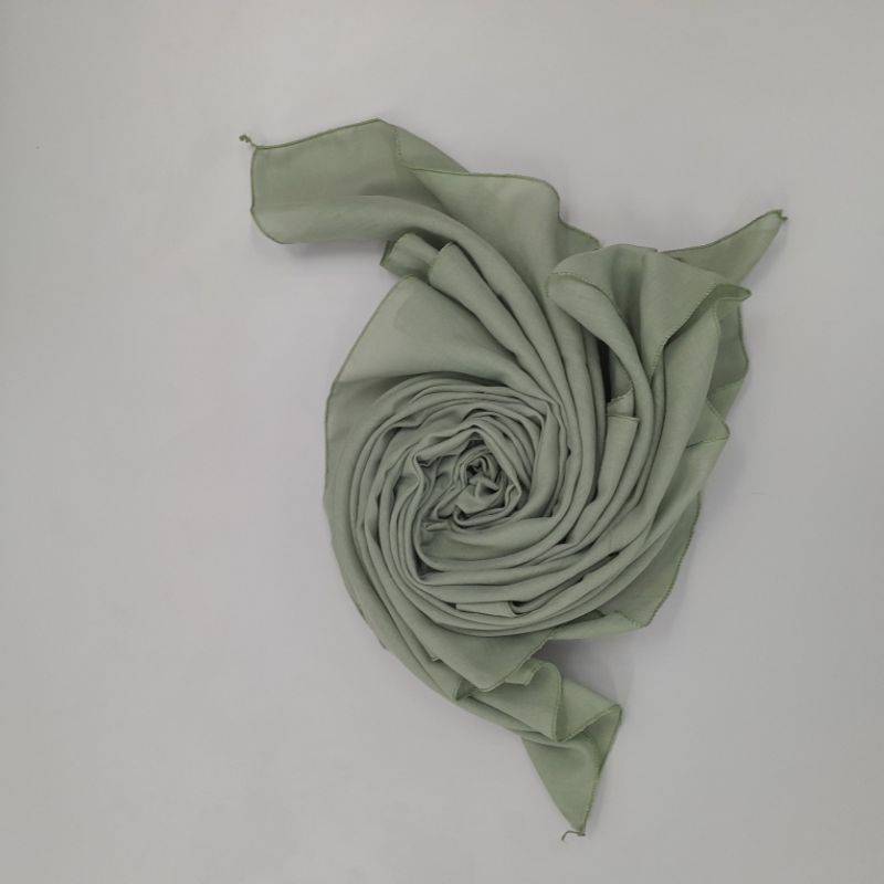Hijab Segi Empat Paris Premium Warna Sage Green