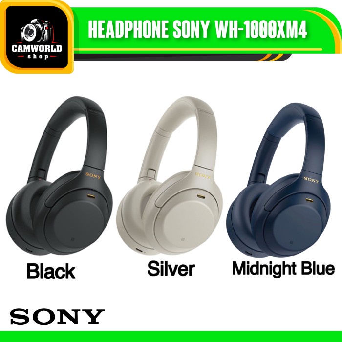 Headphone Sony Wh-1000Xm4 Wireless Headphone Wh1000Xm4 Wh1000 Xm4 Wh-1000 Xm4