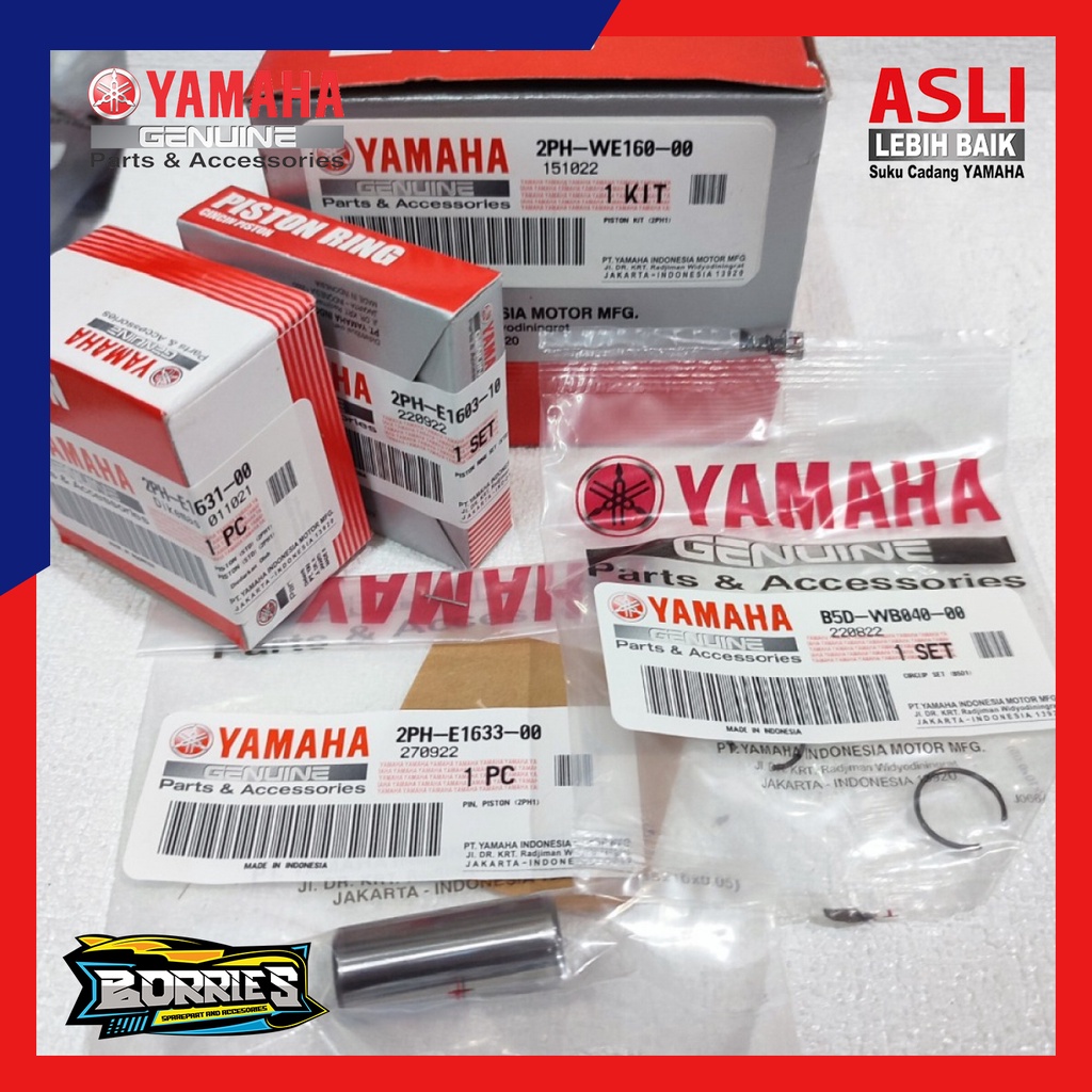 Piston Kit Seher Kit Os STD Mio M3 Z 2PH-WE160-00 Asli Original Yamaha