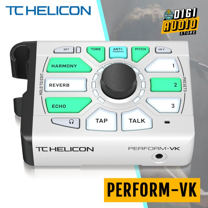 Efek Vocal Tc Helicon Perform-Vk Vocal Effect Harmony Keyboard In Out #Original