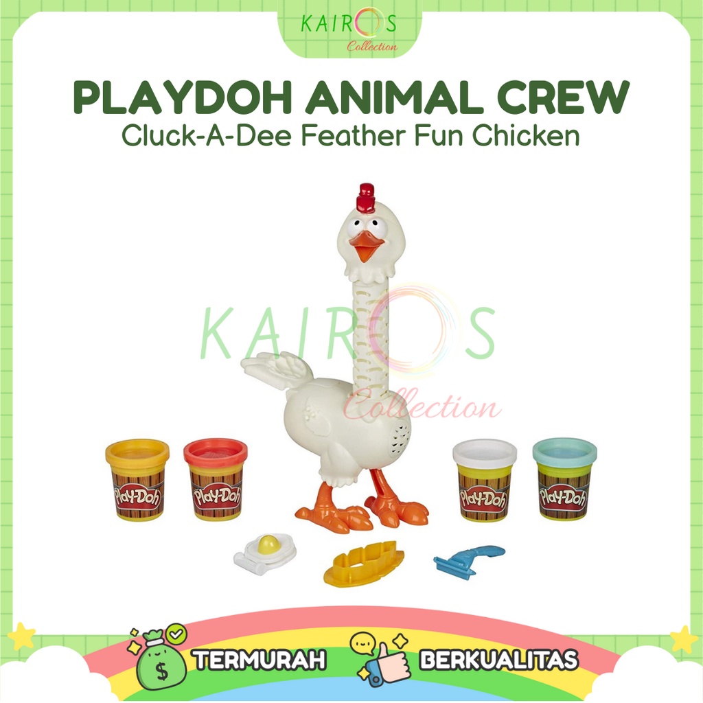 PlayDoh Animal Crew Cluck-A-Dee Feather Fun Chicken