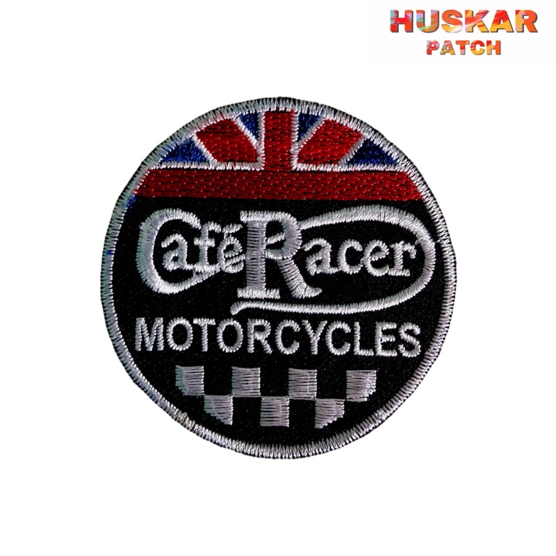 Patch Bordir / Emblem Bordir Jahit Cafe Racer MotorCycles Bikers Aksesoris Emblem Motor
