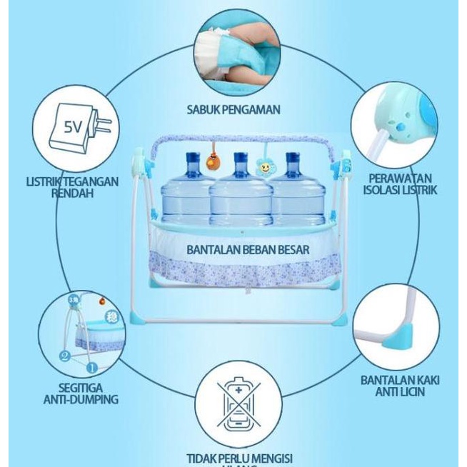 Ready Ayunan Bayi Elektrik / Ayunan Bayi Multifungsi/Otomatis Bouncer