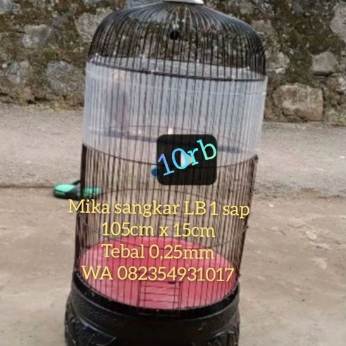 Mika keliling samping sangkar lovebird 1 sap tebal 0,30mm
