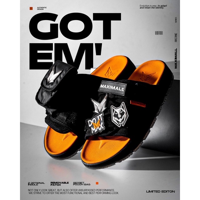 Sandal Slide Pria Wanita Slip On Ringan Anti Slip Selop Maximall Max-Arcane