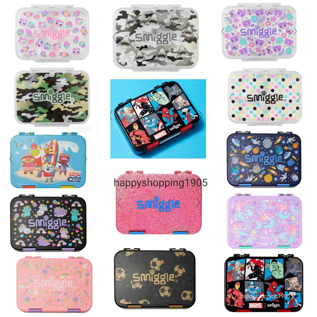 Jual READY STOCK! SMIGGLE BENTO MEDIUM LUNCH BOX, SMIGGLE BENTO MARVEL