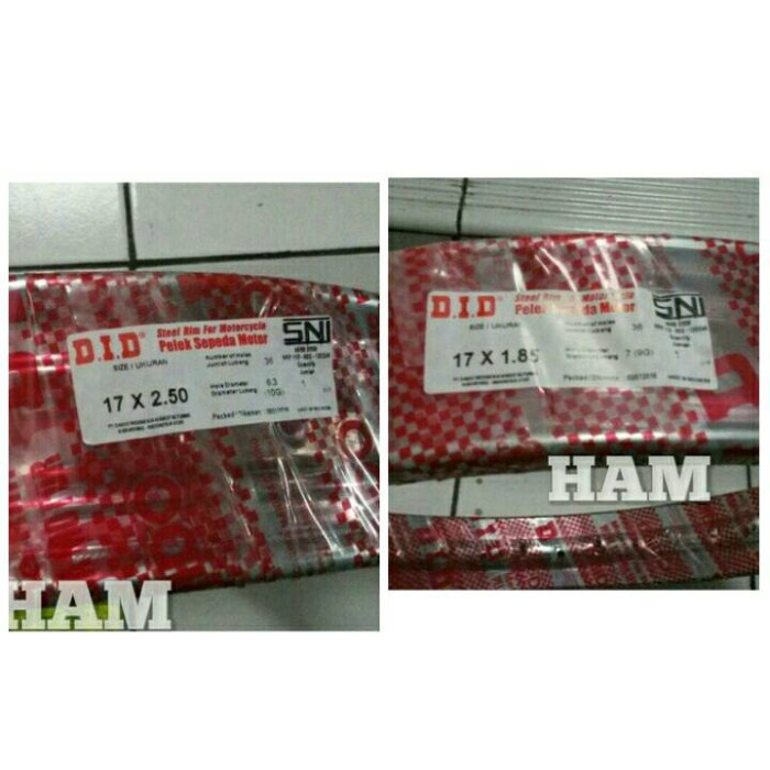 velg 250 17 dan 185 17 did