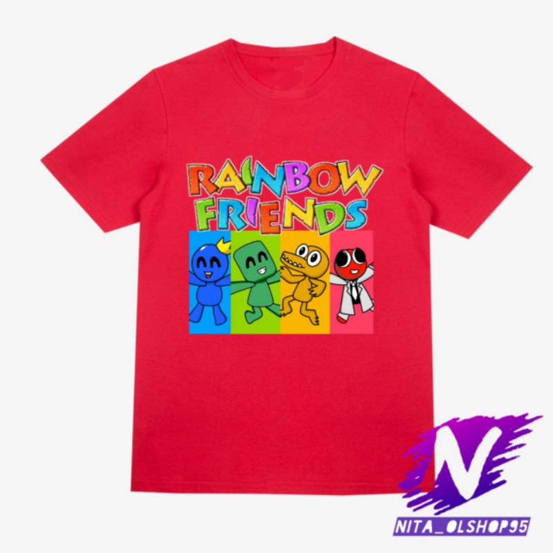 kaos anak rainbow friends Roblox game baju anak rainbow friends gratis sablon nama