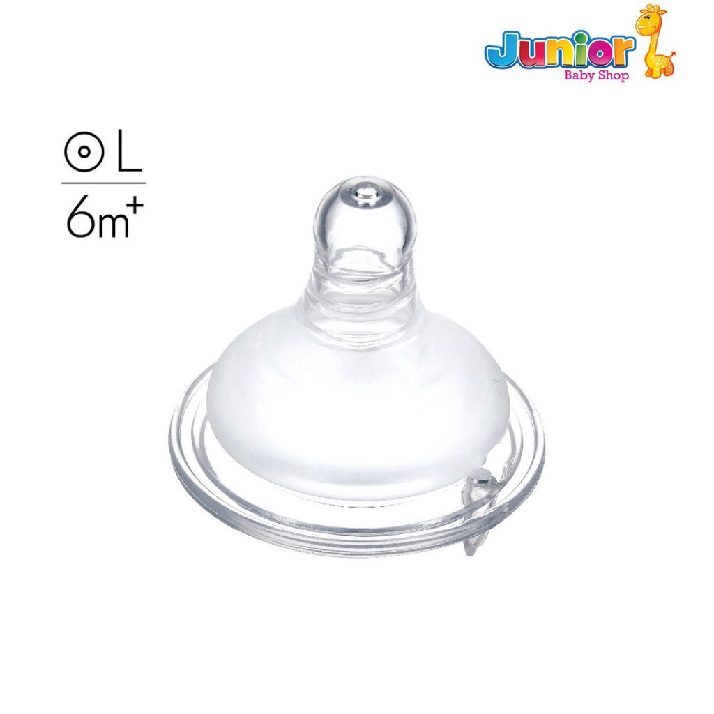 Allonge Silky Soft Teat Wideneck Round Cross Hole SS, SMLXL-2PCS - Dot Bayi