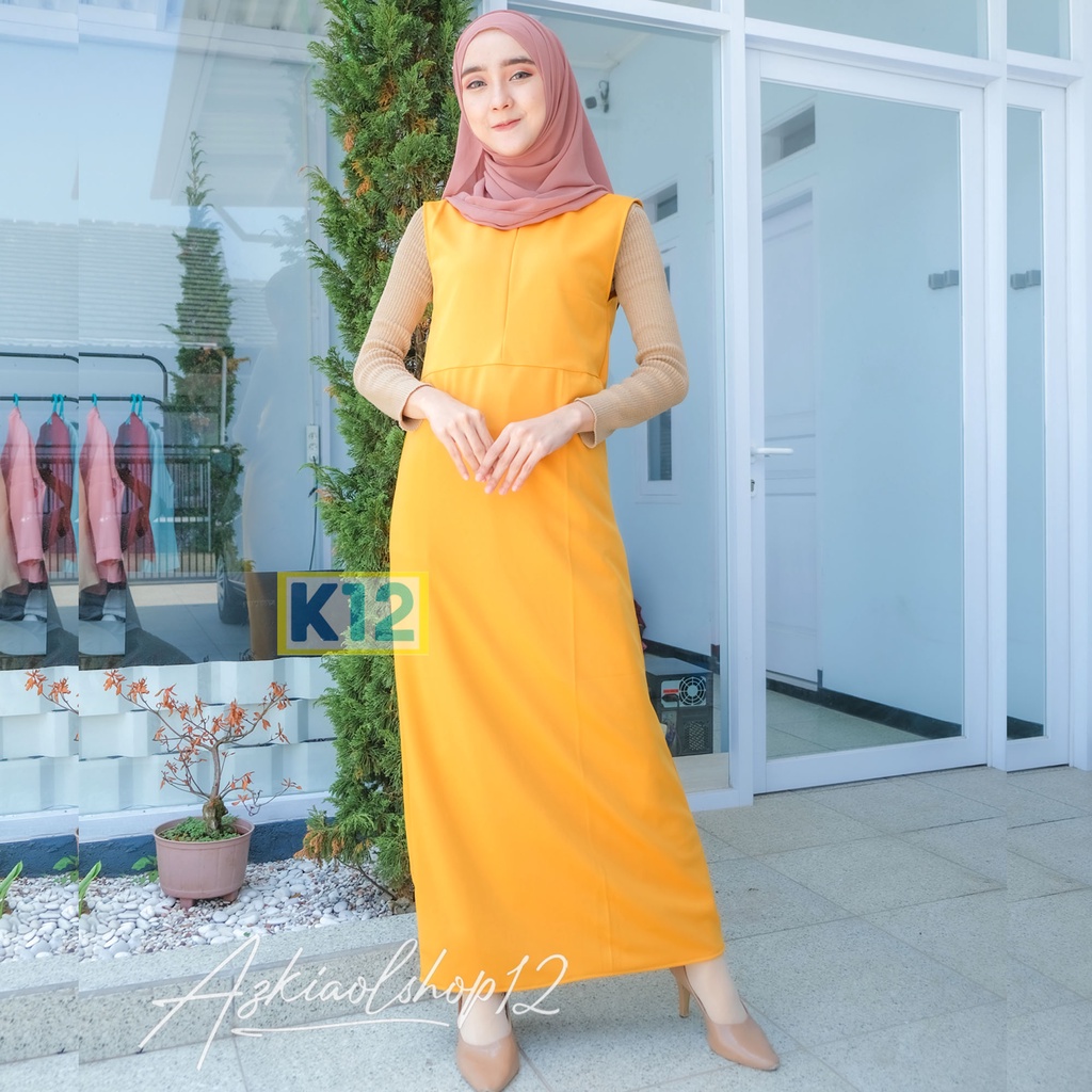 ( BISA COD) SPAN DRESS MAXI INNER DALAMAN GAMIS / INNER SPAN GAMIS POLOS