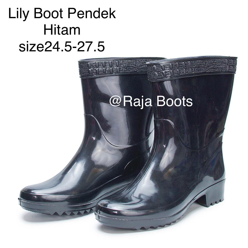 Sepatu Boot Lily Pendek Hitam