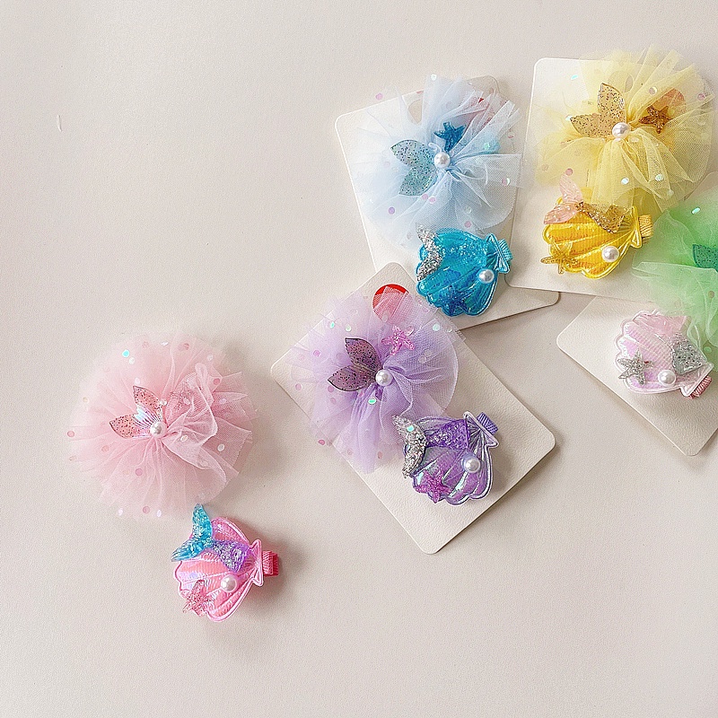 Caliloops Set Jepit Clip Rambut Anak Perempuan Korea Mermaid Melanie
