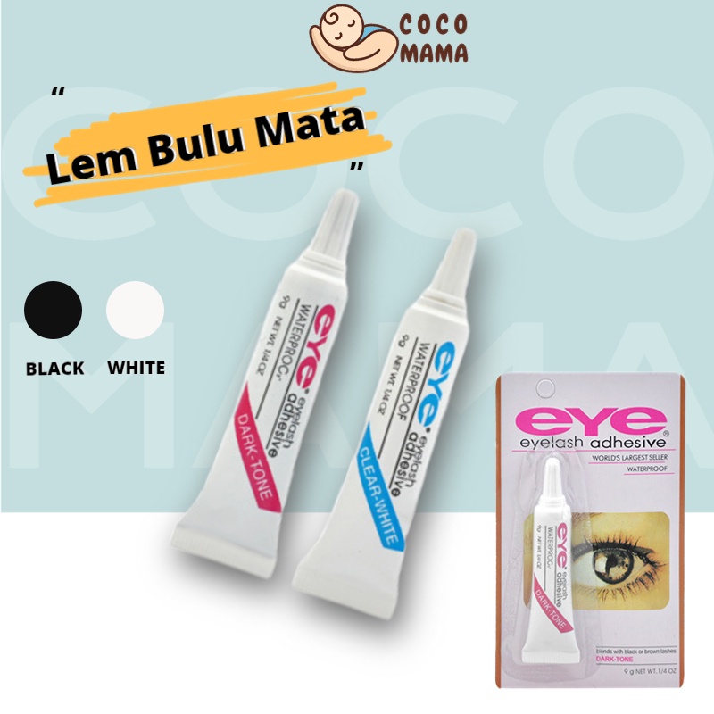 COCO MAMA Lem Bulu Mata Bening Dan Hitam Tidak Ada Iritasi Lem for Bulu Mata Palsu Bulu Mata Eyelash Extension Lem Bulu Mata Expert Premium