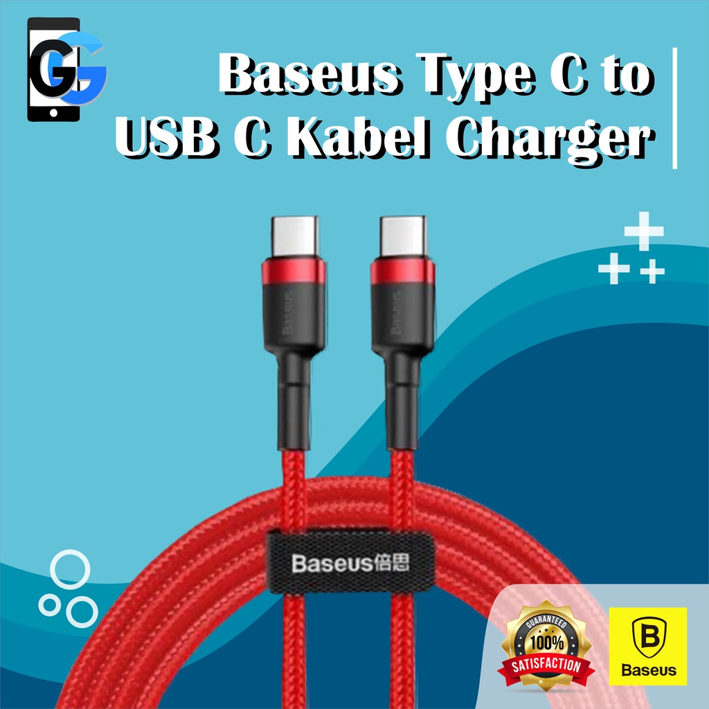Kabel Data Baseus Type C to Type C 3A Fast Charging