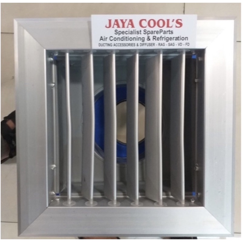 Grill ducting ac 15x15cm ukuran dalam + cerobong 5 inch