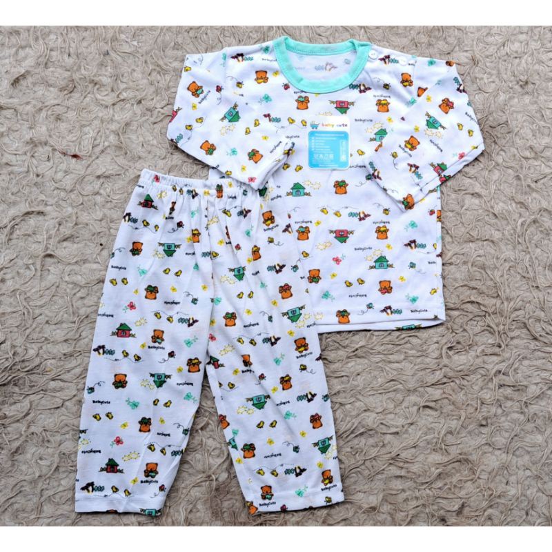 Setelan baju dan celana bayi Panjang Baby Cute 6-18 Bulan SNI per 1stel Promo 8.8