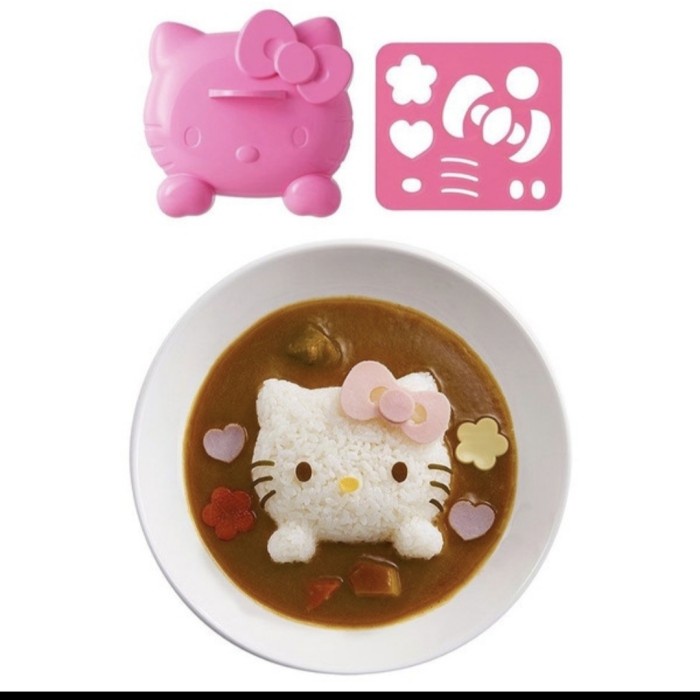 Cetakan Bento Nasi Kari Jepang Hello Kitty Rice Mould Bekal Anak Lucu