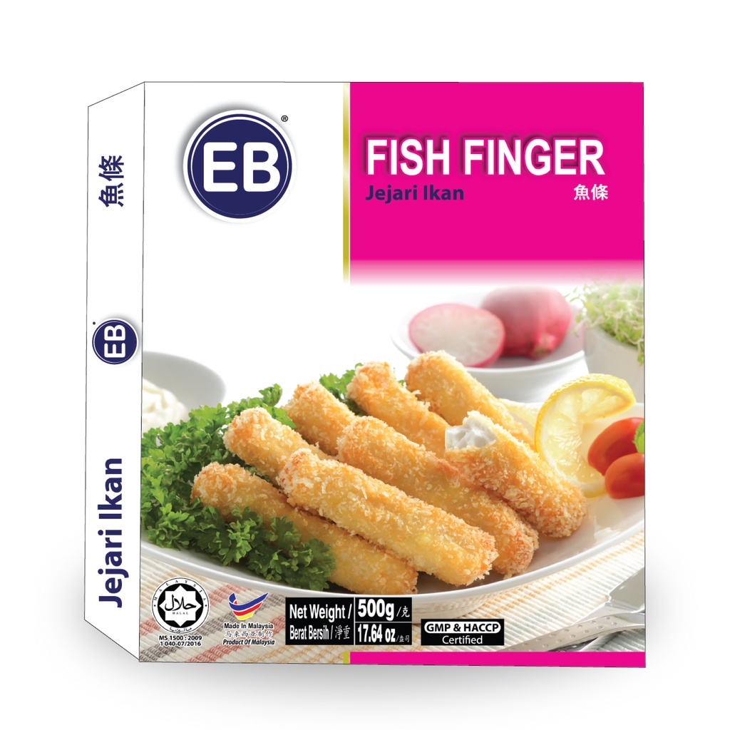 Frozen Food Stik Ikan/EB Fish Finger Malaysia/Fish Stik/Nugget Ikan Impor 500 gr Halal