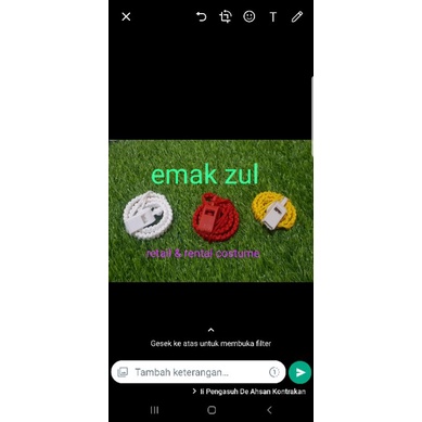 peluit pocil polisi anak aksesories tali kur periwit karnaval profesi