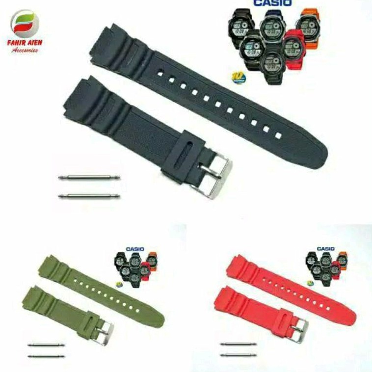 Strap tali jam tangan Casio SGW400 SGW-400 SGW400H SGW-400H  SGW 400 SGW 400H Free pen