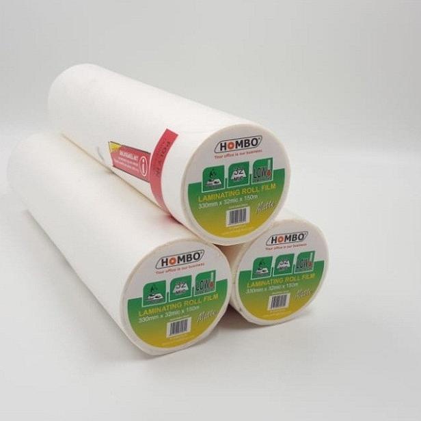 

Hombo Plastik Laminating Roll Matte 330mm x 32mic x 150m