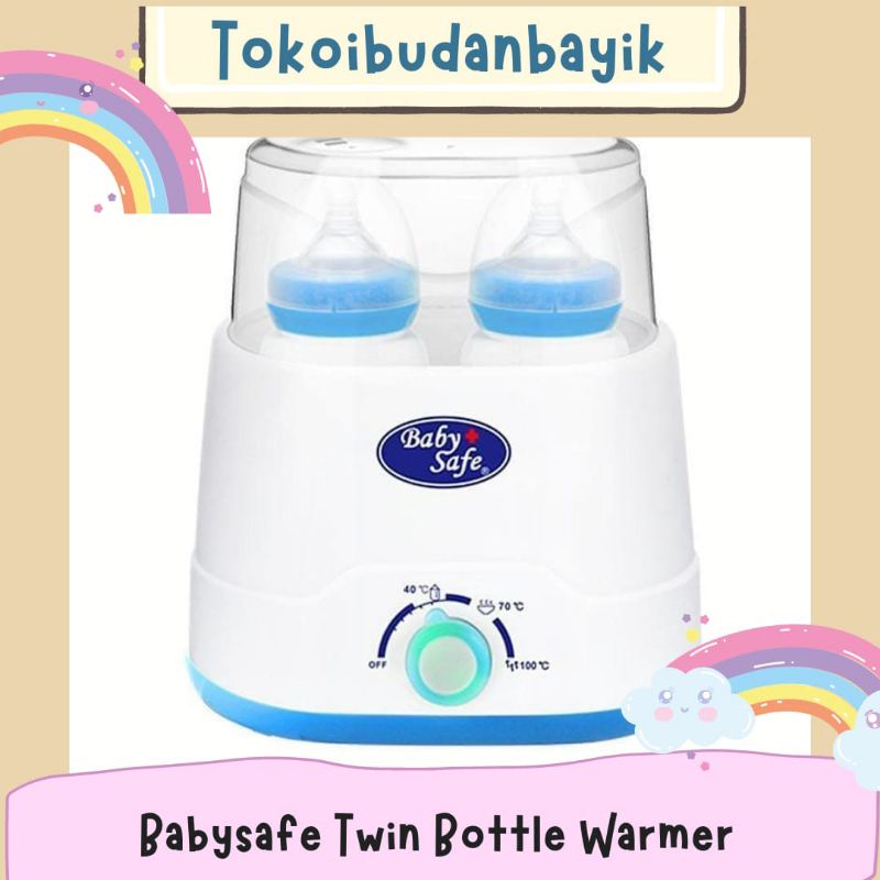 LB216 Baby Safe  Babysafe Twin Bottle Warmer (penghangat susu dan makanan bayi) / Alat Steril Botol