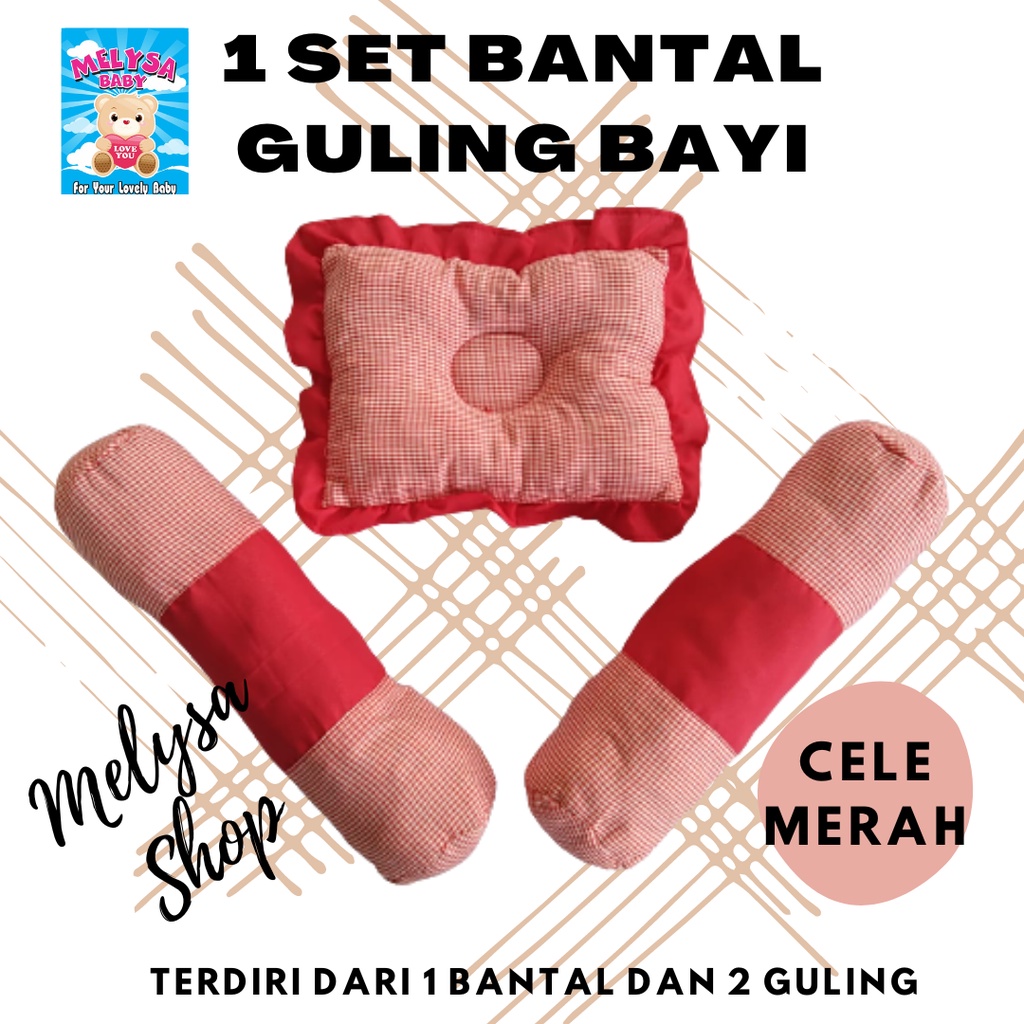 1 Set Bantal Guling Bayi Melysa Baby