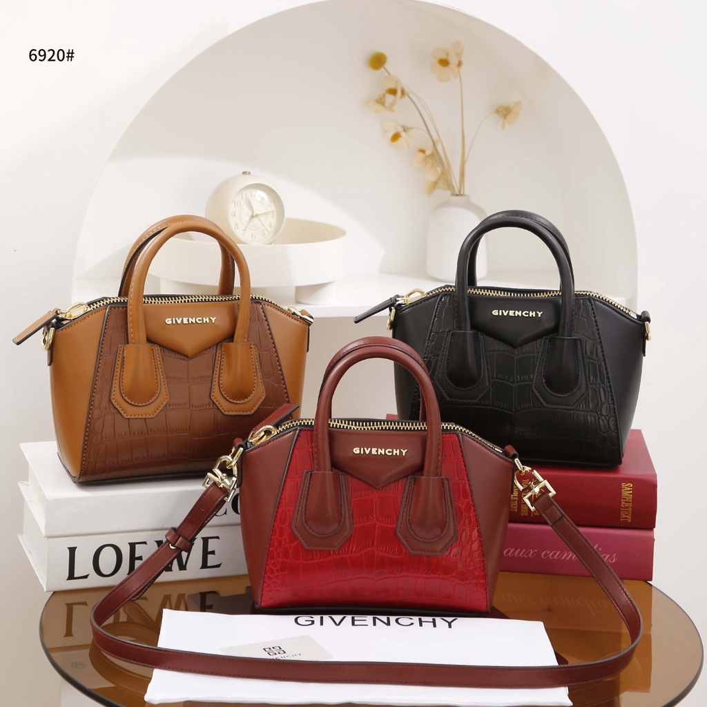 GV Antigona Small Tote Bag Croco Leather #6920
