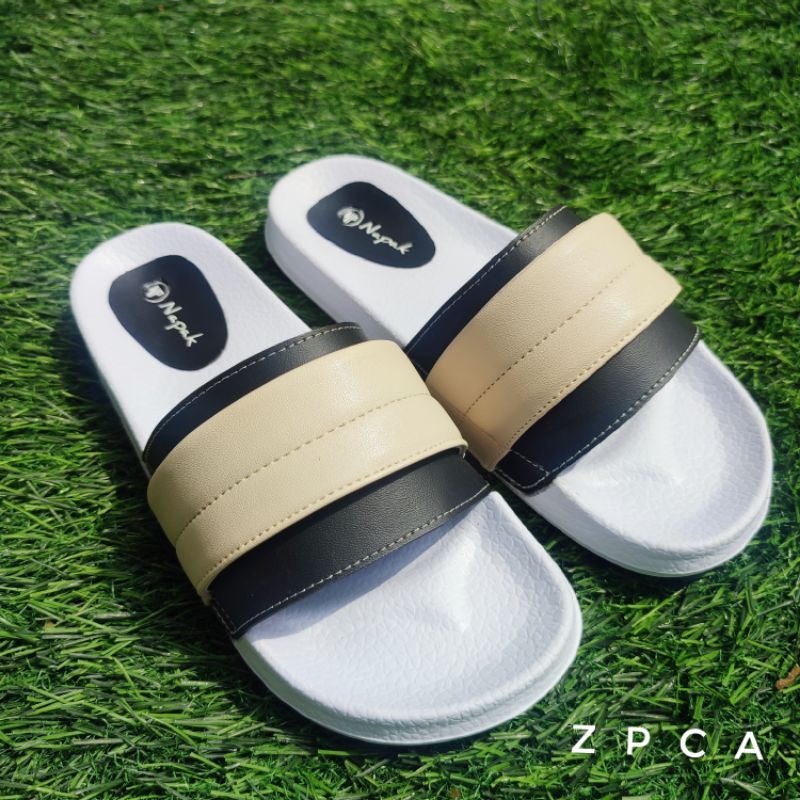 NAPAK Sandal Wanita Slide Premium Sandal Slip On