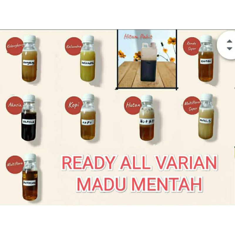 

10 pcs madu 100 gr madu mentah (free 1 pcs)raw honey