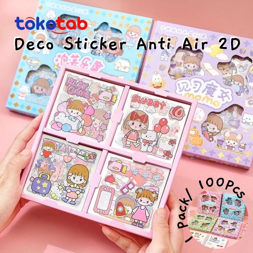 

Tokotab - Sticker Transparan Cute Sticker Pet Telado 2D Anti Air 1 Pack 100Pcs