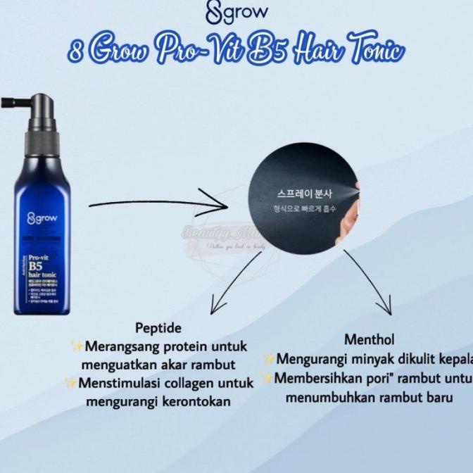 (BPOM)8 Grow Pro-Vit B5 Hair Tonic 100ML