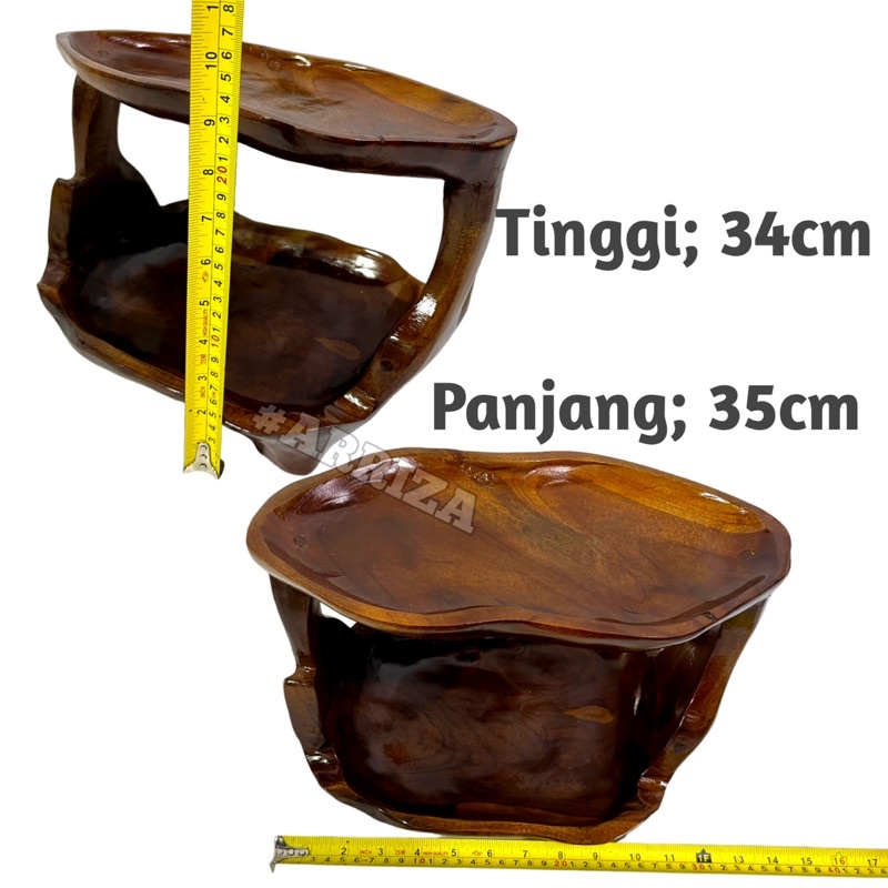 Tempat Buah Kayu Jati Model Tingkat