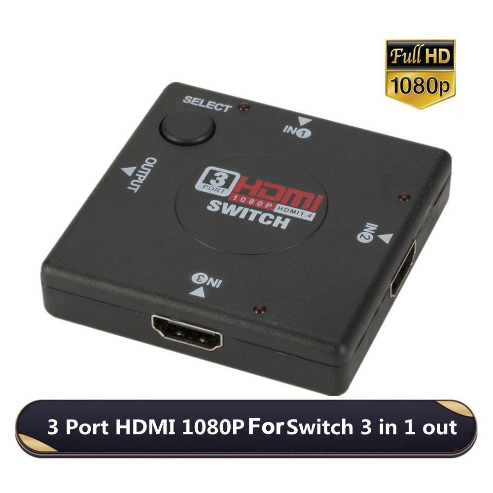 Top Output Mini3 Untuk HDTV 1080P HDMI Untuk Switch HUB Adapter Converter HUB Untuk Switch