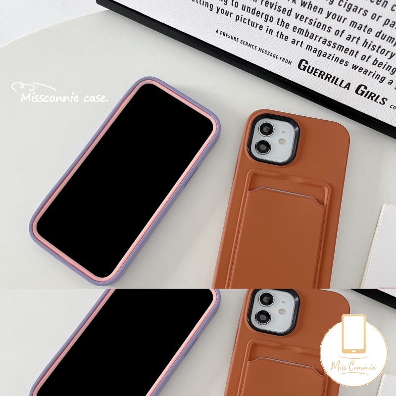 Casing Silikon iPhone 11 12 13 14 Pro MAX 6 6S 7 8 Plus XR X XS MAX SE 2020 Warna Macaron