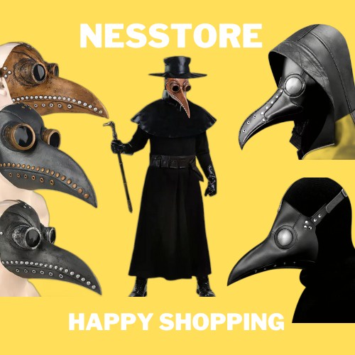 Topeng Burung Latex Plague Bird Doctor Halloween Mask